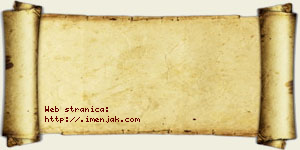 Nina Pjanić vizit kartica